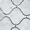 Buy cheap Popular Design White Mosaic Tile Sheets Lantern Stone Mosaic Tile Arabesque Baroque Shaped from wholesalers