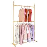 120cm Lenght Garment Display Stand , Rolling Wardrobe Rack 30KGS Capacity 40cm