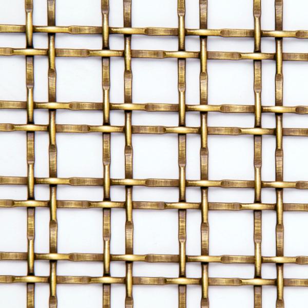 Buy cheap Twill Weave Ornamental Woven Wire Grilles Polished Surface 1m-2m Width from wholesalers