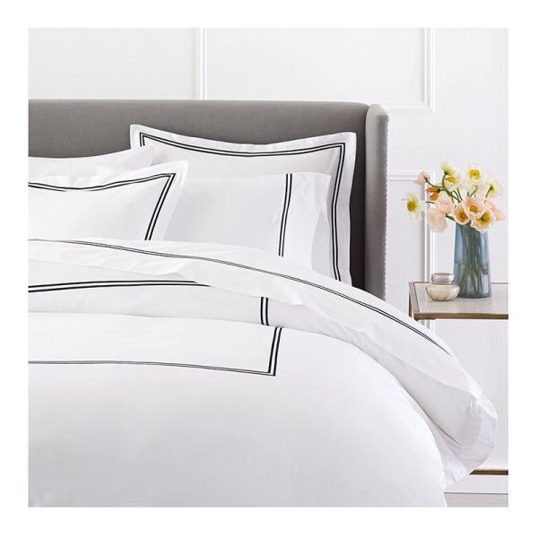 European and American Style 400TC Luxury Embroidered Duvet Cover Set for Queen