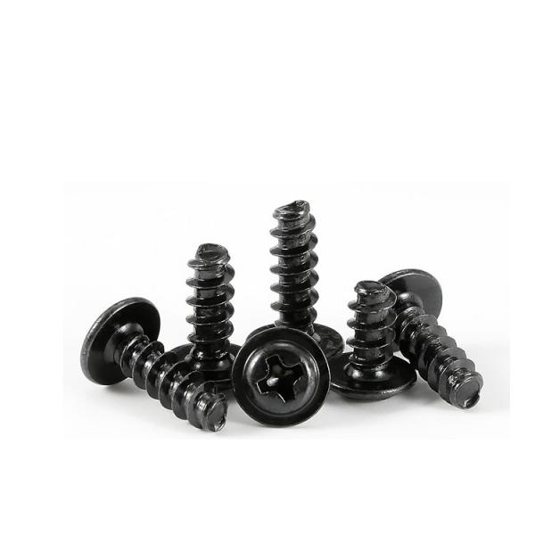 Metric Black Zinc Steel 8.8 Grade Cross Pan Washer Head Self Tapping Screw for