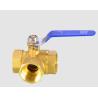 Buy cheap T Type Three Way Brass Ball Valve 10 Years Warranty from wholesalers