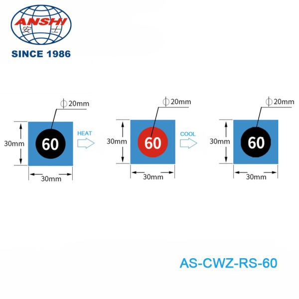 Buy cheap 60°C/140°F Temperature Sensitive Labels Reversible Color Stickers from wholesalers