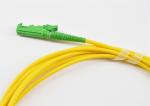 PVC/LSZH Jacketed Fiber Optical Patch Cord E2000 APC/UPC OS2 9/125um Simplex 2.0