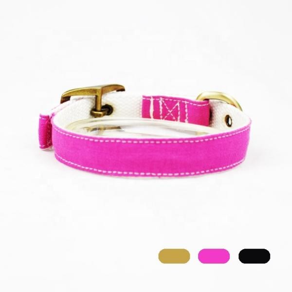 Adjustable Dog Collars And Leashes Waterproof Canvas / Cotton Material