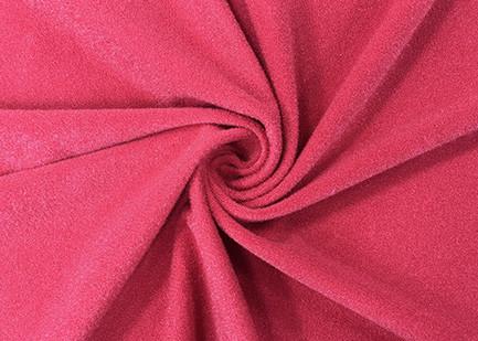 Buy cheap 240GSM 100% Nylon Brushed Knit Fabric For Toy Making Madder Red Color from wholesalers