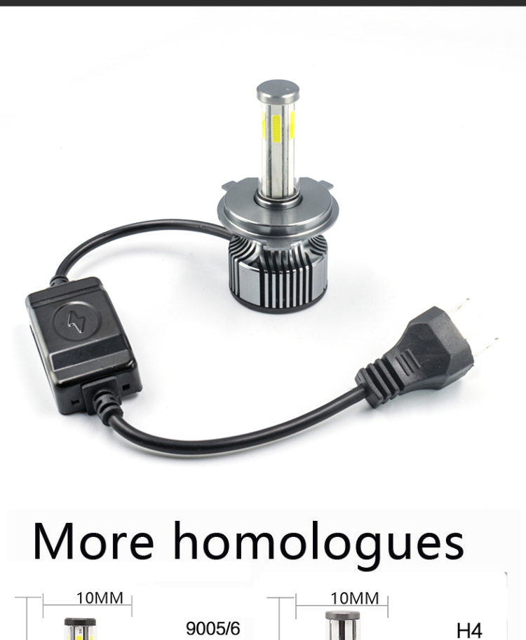 360 Degrees Lighting N6 LED Car Headlight H4 H7 H8 H11 Led Fog Light Bulbs