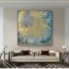 Buy cheap Handmade Gold Abstract Art Canvas Paintings For Christmas Wall Decorations 80 cm x 80 cm from wholesalers