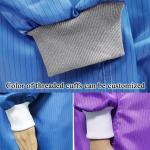 Round Neck 5mm Stripe ESD Safe Clothing Anti Static Long Sleeve Top Jacket