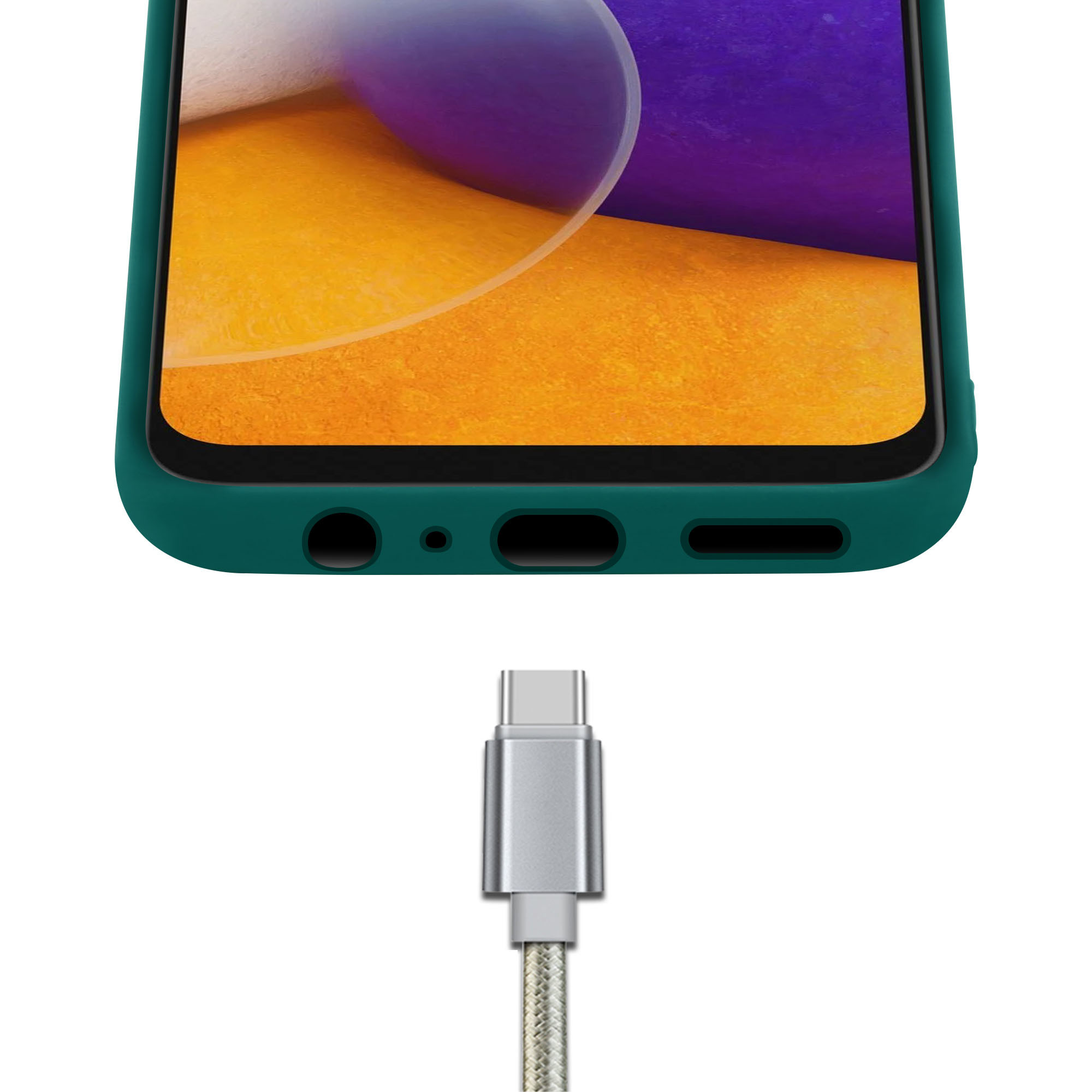 Diy Colorful Button Shockproof Phone Cases For Samsung Galaxy A22 5g Matte Plastic
