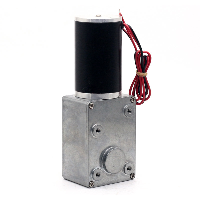 ASLONG High Torque Turbo Worm Reduction Motor DC Reduction Motor A5882-45 58*82mm 24V 11-195RPM With Self-Locking