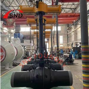 China Gas Liquid Driven Full Bore Welded Ball Valve LF2 Forged Low Temperature Valve on sale