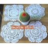Buy cheap crochet doilies, crochet cup mat, crochet mat, Cotton Hand Made Crochet Doilies Cup Mat from wholesalers