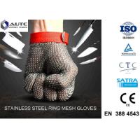 Buy cheap Stainless Steel PPE Safety Gloves , Protective Cutting Gloves Mesh Convenient product