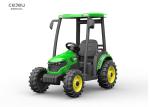 12V10AH Kids Ride On Tractor With Storage Trailer Steering Wheel