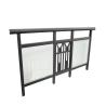 Buy cheap Brown U Channel Aluminum Glass Railing Balustrade Floor Mounting from wholesalers