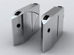 BLDC Motor Waist Height Flap Barrier Gate With Wire Drawing Surface Treatment