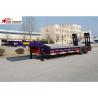 Buy cheap Hydraulic Semi Low Loader Trailer , Reinforced Lowboy Heavy Equipment Trailers from wholesalers
