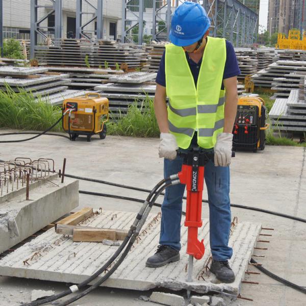Buy cheap Vibration Attenuation Handheld Hydraulic Breaker Impact Frequency 1500-2400rbm from wholesalers