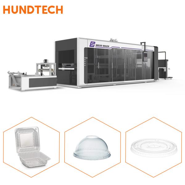 Buy cheap 4.5KW Servo Container Plastic Vacuum Forming Machine Cutting Station High Efficiency from wholesalers