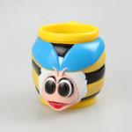 Promotional Animal Design Plastic Rubber 3D Ice Cream Cup Water Cup In Color