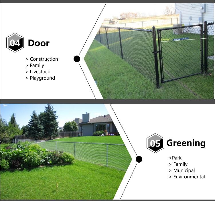3.15mm Wire 4ft Height Steel Chain Link Fencing With Expanded Mesh