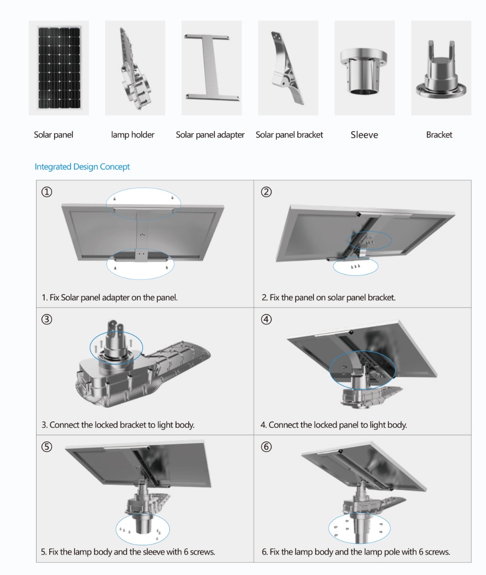 Commercial Solar Motion Sensor Lights Outdoor Integrated 14400lm Street Lamp