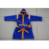 Buy cheap kids hooded velour terry dark blue robes with slipper for spa from wholesalers