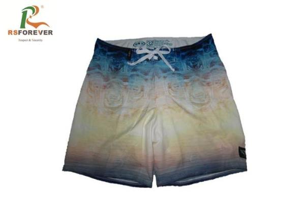 Buy cheap Blue Rose Boys Stretch Swim Shorts Environmental Printing With Flat Waistband from wholesalers