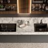 Buy cheap Modern Designs High End Affordable Custom Modular Furniture Black Lacquer Wooden Kitchen Cabinet For Villa from wholesalers