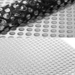 Silver Decorative Stainless Steel Sheet SS 430 Round Hole Metal Plate