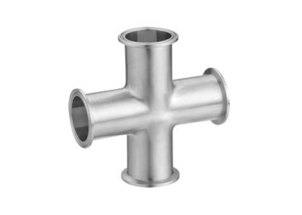 Buy cheap Tri Clamp Pipe Cross Stainless Steel Sanitary Pipe Fittings Dull Polished Surface from wholesalers