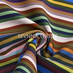 Sublimation Printied Recycled Striped Swimwear Fabric Beachwear Diving Suits