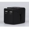 Buy cheap RoHS Certificate Worldwide Travel Adaptor With Twin Usb Charger from wholesalers