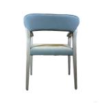 Ash Wood Fabric Back Chair for Adult Suitable Soft Package in Restaurant Hotel