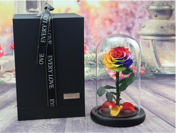 2020 Dried Eternal Roses Flowers Endless Preserved Roses Flower In Glass
