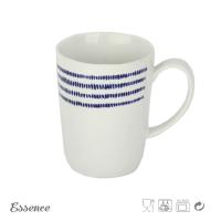 Buy cheap White Personalized Stoneware Coffee Mugs 14OZ Microwave And Dishwasher Safe product