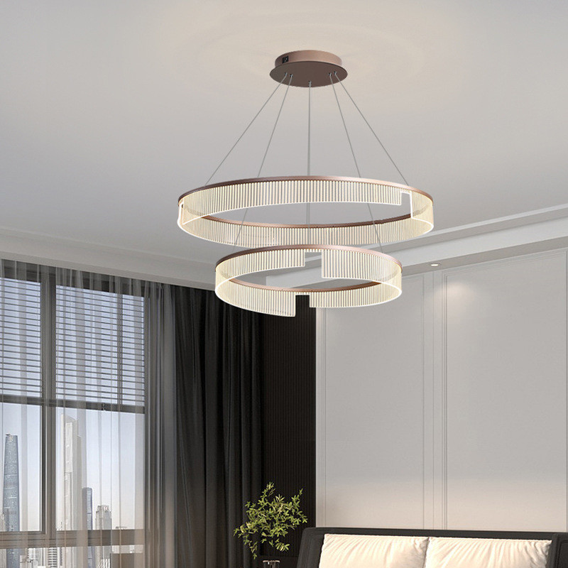 LED Light Source Hobby Lobby Chandelier Modern Style With High Transmittance Acrylic Lampshade