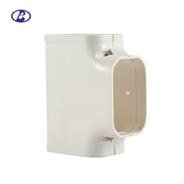 130mm Wall Air Conditioner Cover Pipe Cover Duct Tee Joint Screw Mount