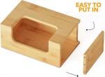 Bamboo Dryer Sheets Storage Box. Organize Your Laundry Softener Sheets. Stylish
