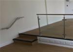 Balcony Stainless Steel Glass Balustrade , Stainless Steel Railing With Glass