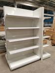 0.8mm Metal Supermarket Shelf Rack White Lenght 900mm 1200mm