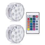 Buy cheap Rgb Submersible LED Lights Remote Controlled Bowl Shape 10 LEDs Type from wholesalers