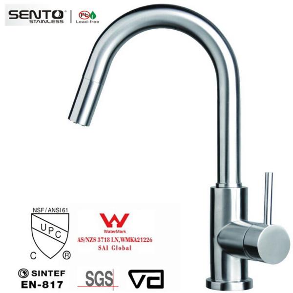 Buy cheap Australian Stainless Steel watermark kitchen faucet spray out from wholesalers