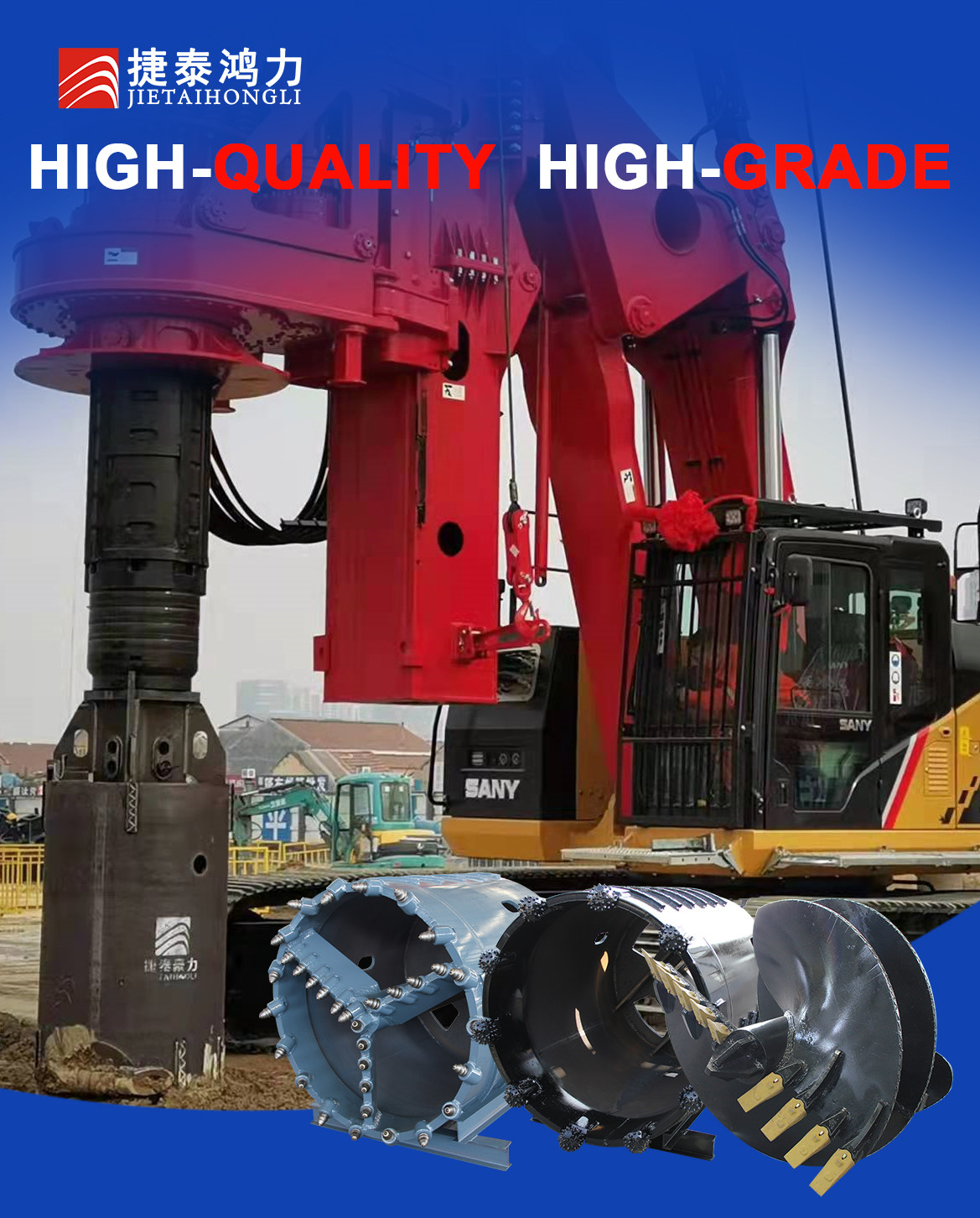 Betek Type Drilling Rock Bullet Teeth 30-55-22 For Bore Pile Drilling Hole Machine