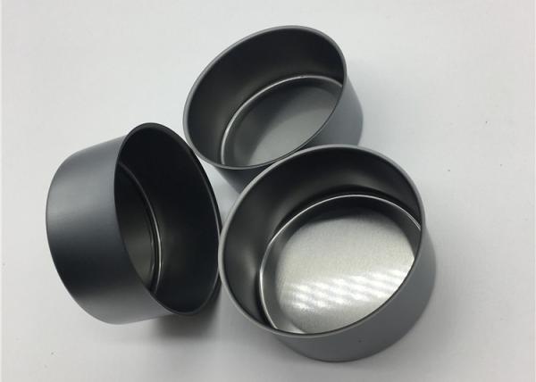 Black Tin Plate Cans 65mm Diam With 29.5mm Height Herb Flowers Air Tight Sealed