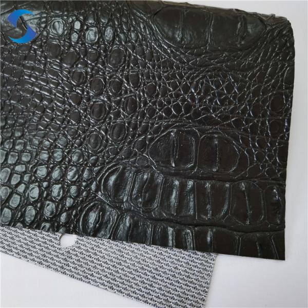 Buy cheap Custom Synthetic PVC Leather Fabric Crocodile Skin Water Resistant Fabric For Bags from wholesalers