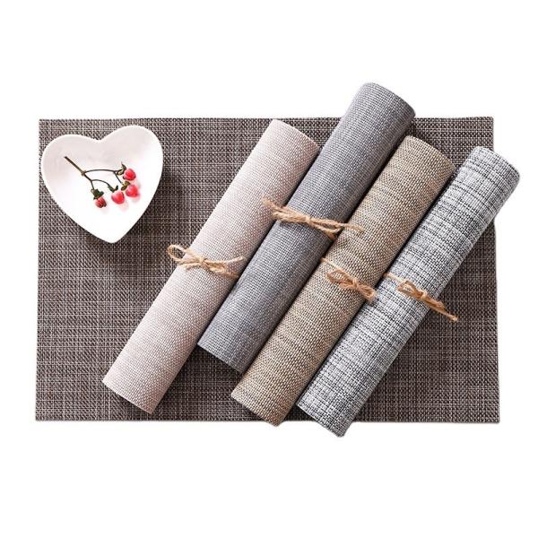 Buy cheap Customized Logo Acceptable Square Plastic Washable PVC Placemats for Table Decoration from wholesalers