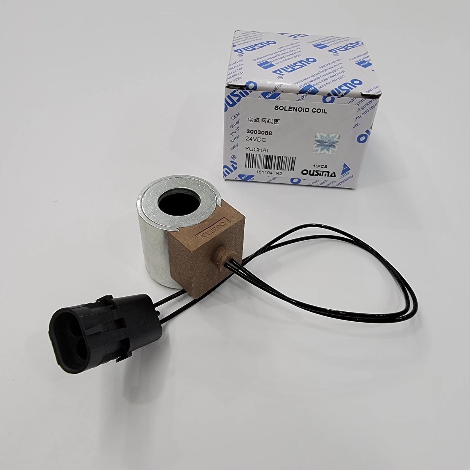 YUCHAI Solenoid Valve Coil 24VDC , 3003088 Pneumatic Solenoid Coil