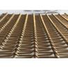 Buy cheap Antique Brass SS316 Steel Flexible Metal Mesh Fabric 6mm PVD Wall Coverings from wholesalers
